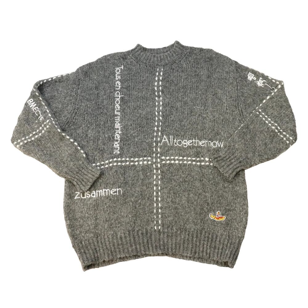 Stella Mcartney The Beatles Gray Knit Sweater Size 36